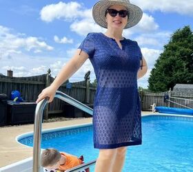 making an easy bathing suit cover up dress