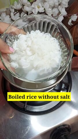 diy hair conditioner, Boiling rice