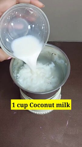 diy hair conditioner, Adding coconut milk