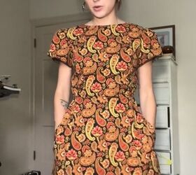 transforming this vintage dress into a modern day beauty, Making adjustments