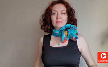 How to Create a Trendy Flower Scarf + 4 Easy Ways to Tie It