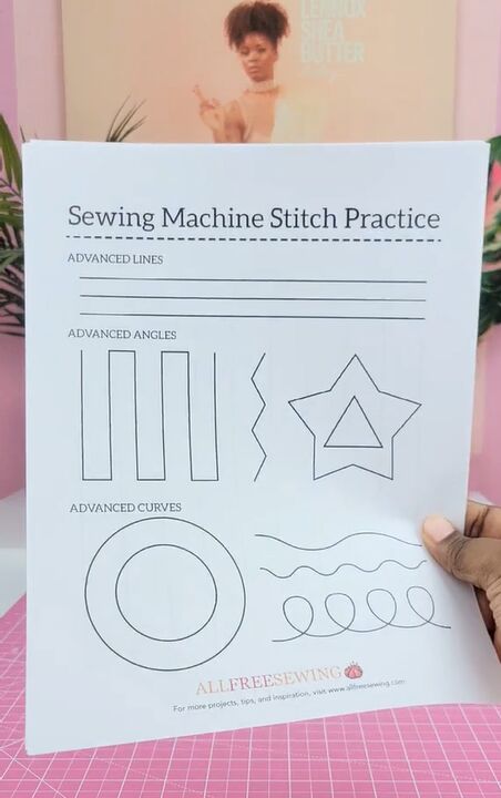 beginner sewing tips for sewing a straight line, Sewing practice sheets