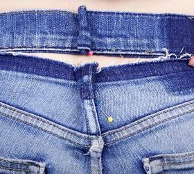 how to take in waist on jeans, Separating waistband