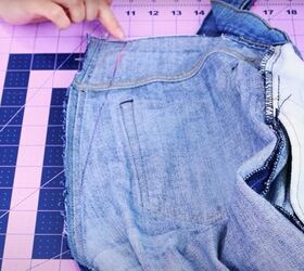 how to take in waist on jeans, Sewing new seam