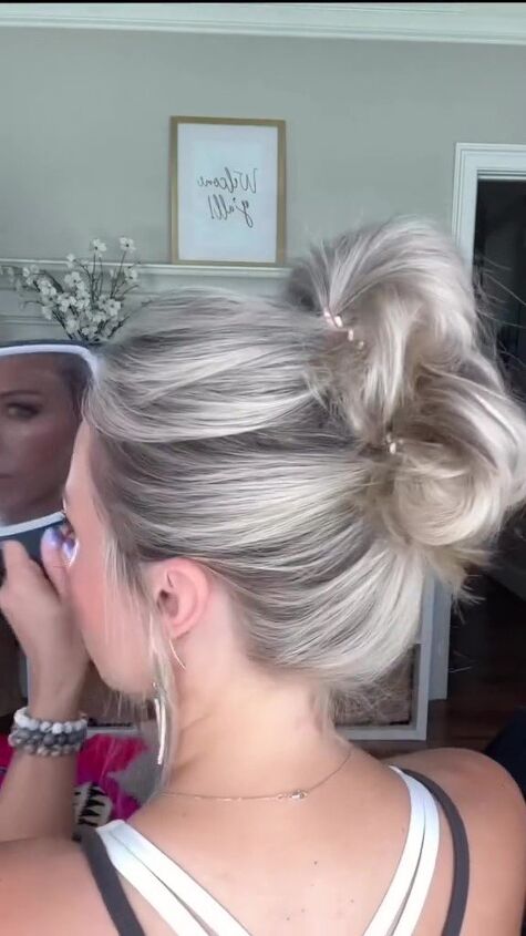 hack gives big volume to your thin hair in a clip, Progress shot