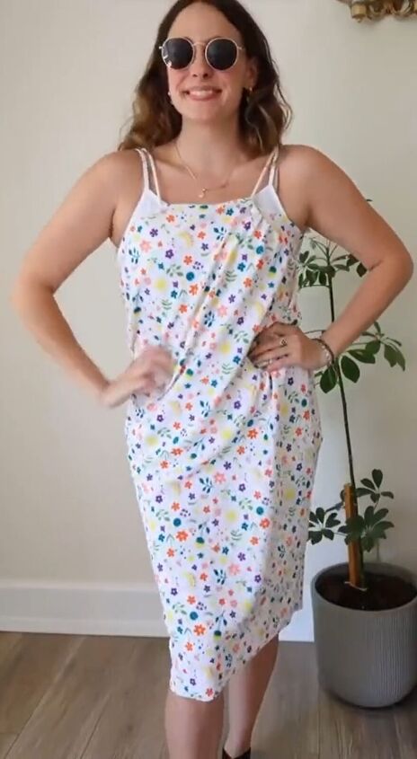 cutest no sew swimsuit cover up perfect for a day at the be, DIY beach cover up