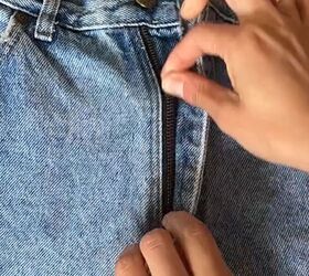 how to fix a broken zipper, Zipping up pants