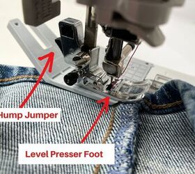 how to sew over bulky seams the easy way best sewing tips, SEWING OVER BULKY SEAMS hump jumper