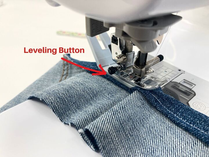 how to sew over bulky seams the easy way best sewing tips, BULKY SEAMS LEVELING BUTTON