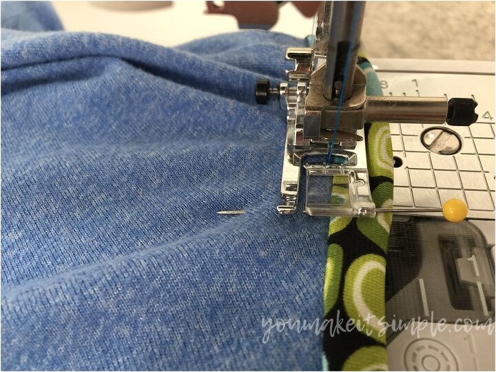 shirt to tank top binding tips and tricks, TANK TOP STITCH IN THE DITCH