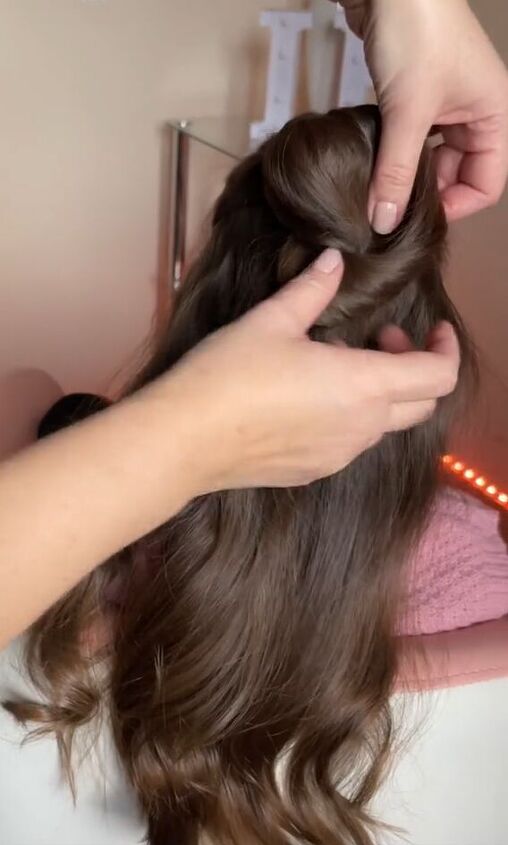 wow this hairstyle hides your clip so no one can see, Twisting hair