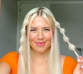 easy and simple summer hairstyle, Tying elastics in hair