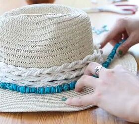 cowgirl coastal grandma, Decorating straw hat