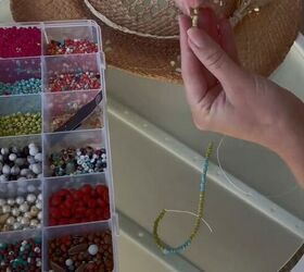 diy to combines that coastal grandma and cowgirl vibes, Adding beads