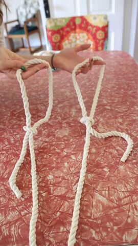 this is the dollar tree hack of the summer, Knotted rope