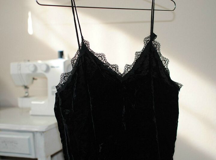 diy slip dress with lace