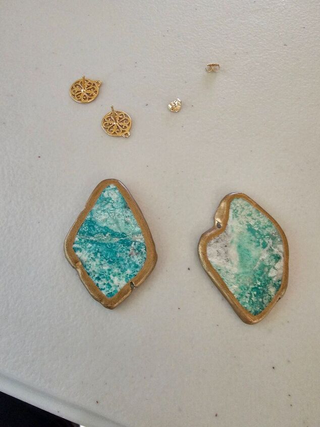 asymmetric turquoise earrings