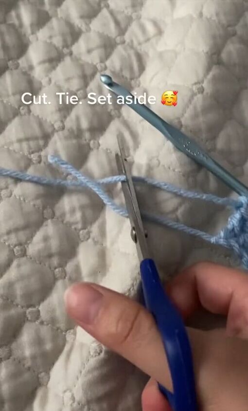 tutorial a crochet summer top, Tying ends