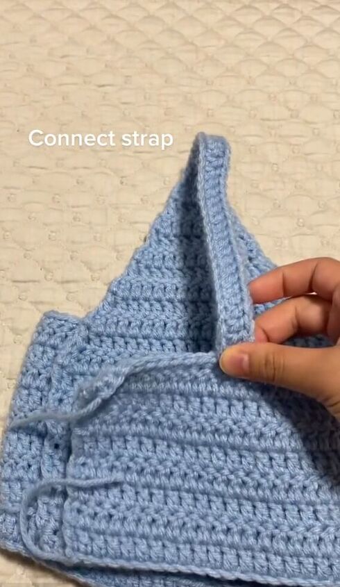 tutorial a crochet summer top, Connecting strap