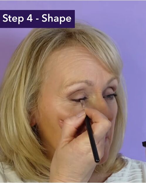 eye makeup over 50, Shaping eye