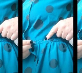 how to make a dress bigger, Trying dress on