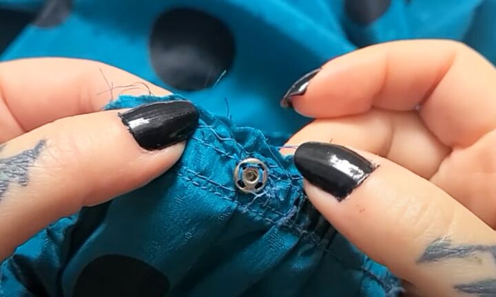 how to make a dress bigger, Replacing the fastenings