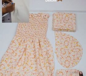 give your diy dress beautiful puff sleeves, Cutting fabric