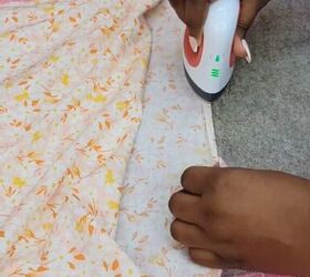 give your diy dress beautiful puff sleeves, Ironing fabric