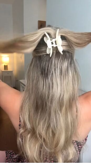 Quick And Easy Half up Half down Claw Clip Hairstyle Tutorial Upstyle quick-and-easy-half-up-half-down-claw-clip-hairstyle-tutorial-upstyle