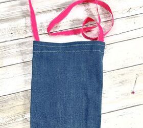 recycled jean bag with simple embroidery designs for kids, Recycled Jean Bag