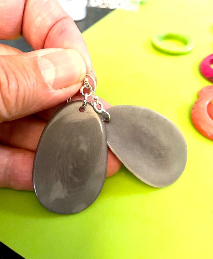 how to make your own eco earrings from palm nuts, Adding ear hooks