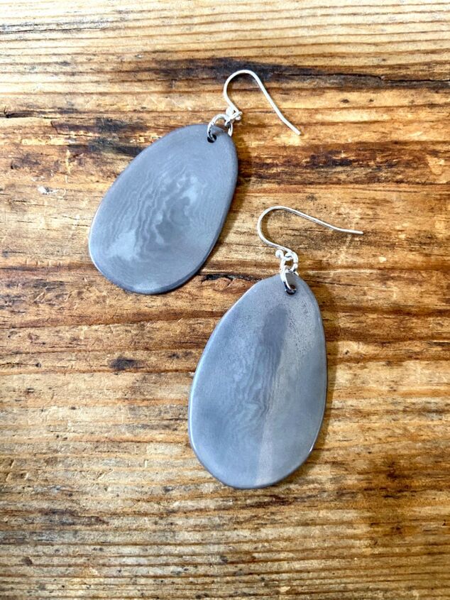 how to make your own eco earrings from palm nuts, Tagua nut earrings