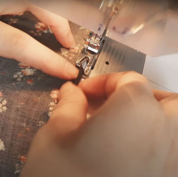 sew your own hair scarf with a rolled hem sewing foot tips tricks