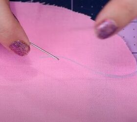 how to sew on a button by hand, Threading needle