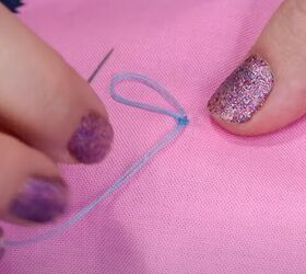 how to sew on a button by hand, Fastening off