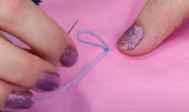 how to sew on a button by hand, Fastening off