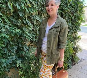 https drjuliesfunlife com six patterned pants outfits, similar jacket tee pants sandals similar purse