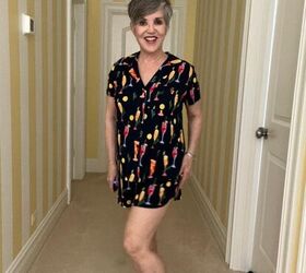 what to wear in chicago in spring, Terrific Soma pajama top and shortie bottoms with a darling champagne glass print all over the top has a notched collar The bottoms have a curved hem