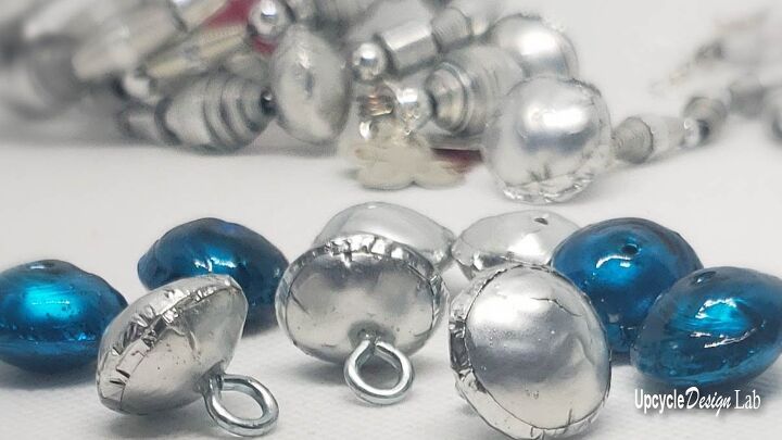 how to make metal beads from upcycled aluminum drink cans style numbe