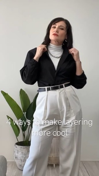 layering clothes womens fashion, Playing with necklines