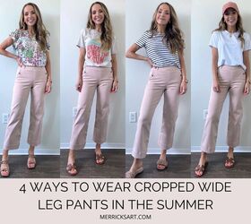 how to wear wide leg pants in summer, 4 Ways to Wear Cropped Wide Leg Pants In The Summer