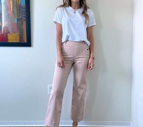 how to wear wide leg pants in summer, spanx wide leg pants with white tee