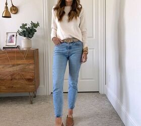 light wash jeans what to wear with them merrick s art, light wash jeans cream sweater