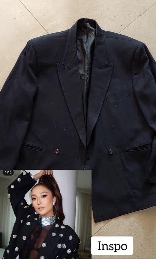 do this to a thrifted blazer to add life to it, Blazer