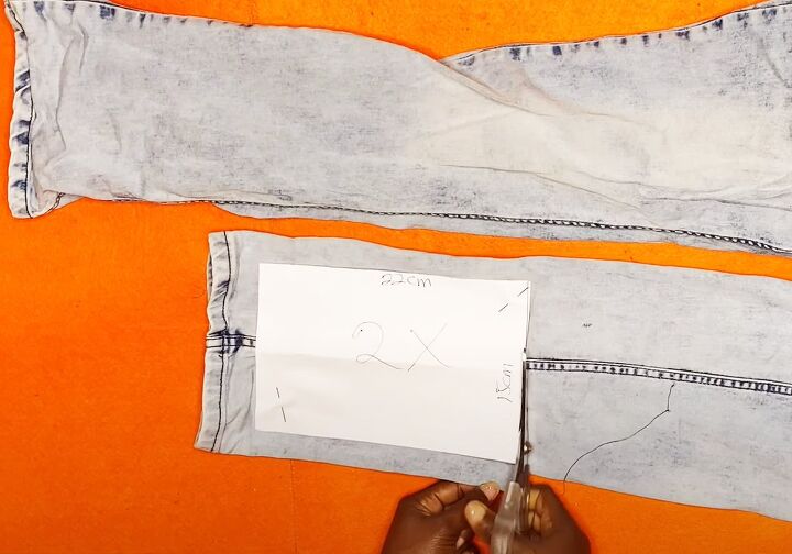 diy fanny pack pattern, Cutting pieces out