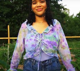 Thrift Flip Tutorial: How to DIY a Cute and Summery Blouse