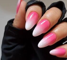 Ombre Pink and White Nails Tutorial for the Barbie Movie