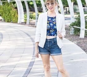 Shorts Banana Republic Blazer BooHoo Top Anthropology Shoes Walking Cradles Nella Earrings from Just Be Youtiful online