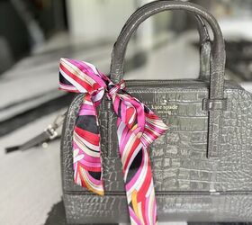 Crocodile Textured Handbag Purse For Women With Animal Prin Scarf | Luxury  Ladies Purse - Shireen Women's Handbags