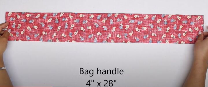 patchwork tote bag pattern, Making handles